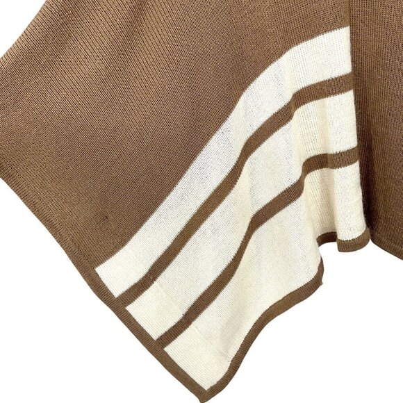 Brochu Walker Womens Alpaca Wool Knit Shawl Open Front One Size Cardigan Poncho - Picture 8 of 10